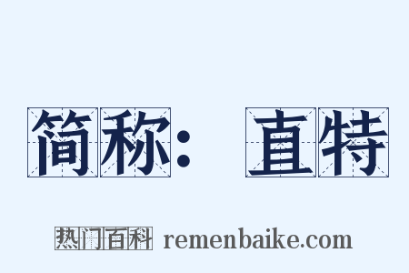 简称：直特是什么意思的图片